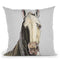Horse Piper Gray Throw Pillow By Hippie Hound Studios - All About Vibe
