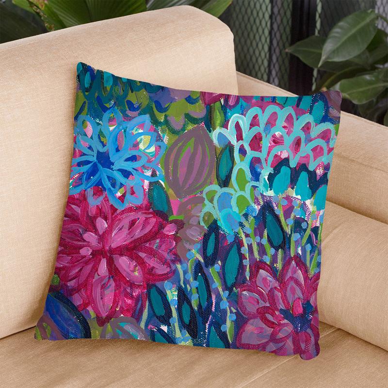 Karma Throw Pillow By Carrie Schmitt - All About Vibe