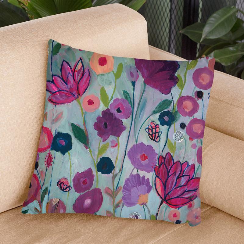 Lilac Throw Pillow By Carrie Schmitt - All About Vibe