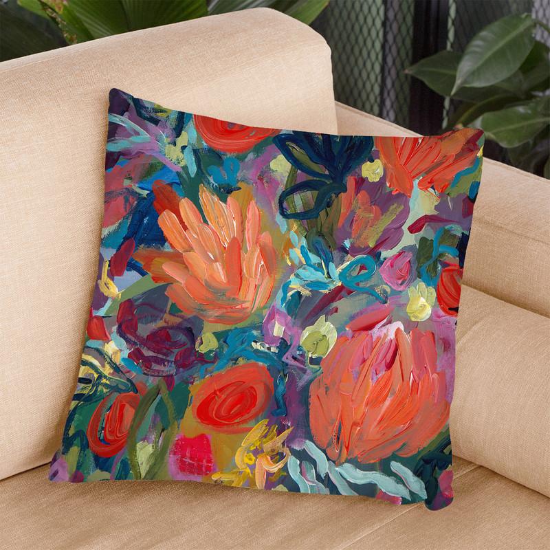Mil Besos Throw Pillow By Carrie Schmitt - All About Vibe