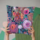 Floral Forest Throw Pillow By Carrie Schmitt - All About Vibe