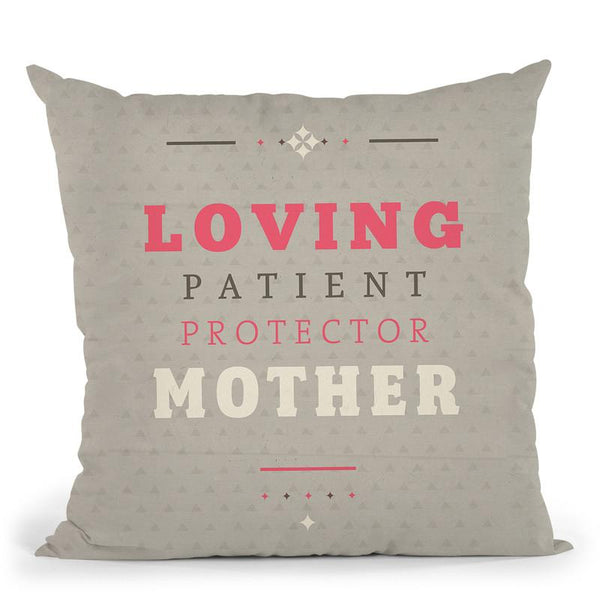 Loving Mother Throw Pillow By American Flat - All About Vibe