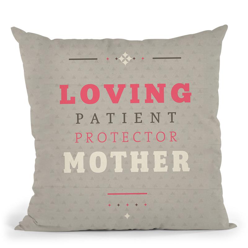 Loving Mother Throw Pillow By American Flat - All About Vibe