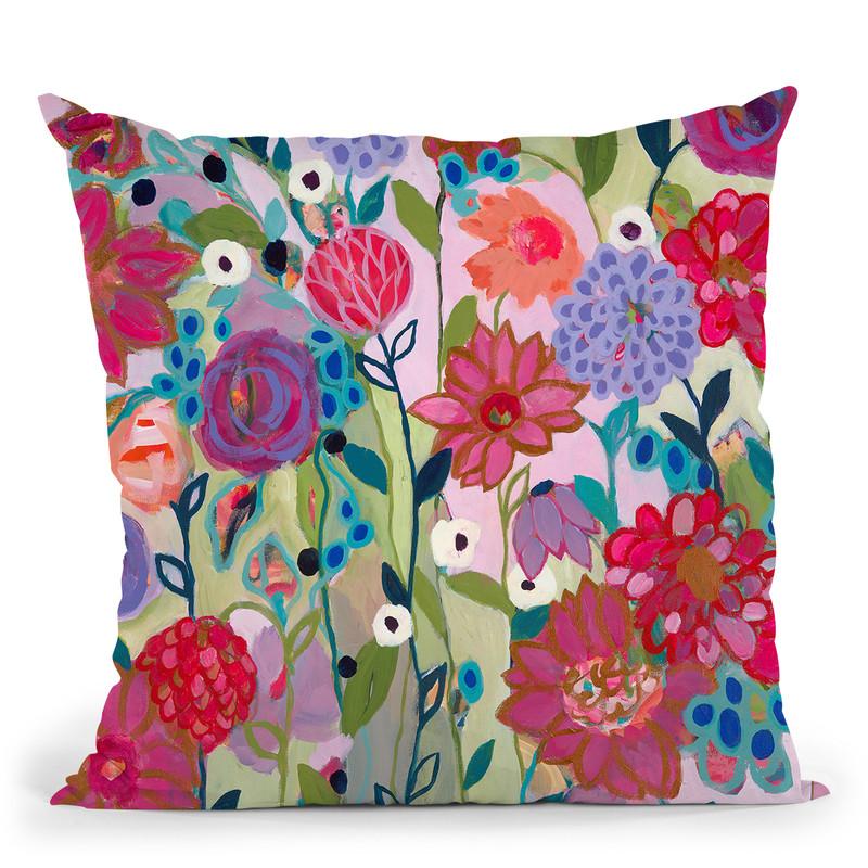 Adventures On The Garden Path Throw Pillow By Carrie Schmitt - All About Vibe