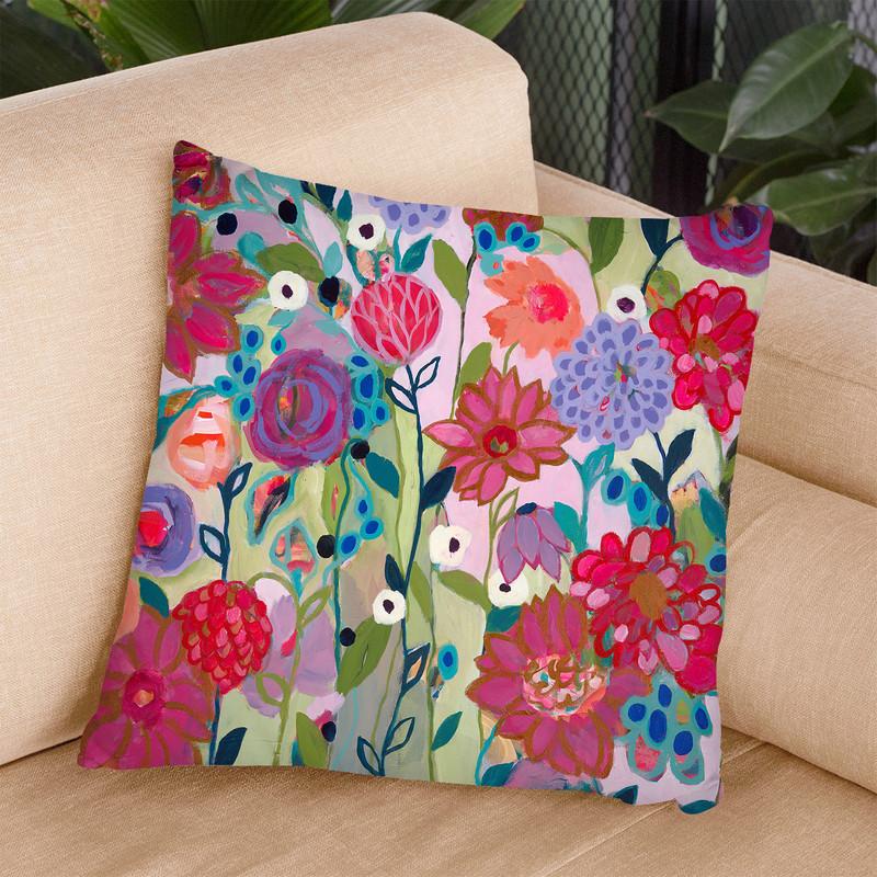 Adventures On The Garden Path Throw Pillow By Carrie Schmitt - All About Vibe