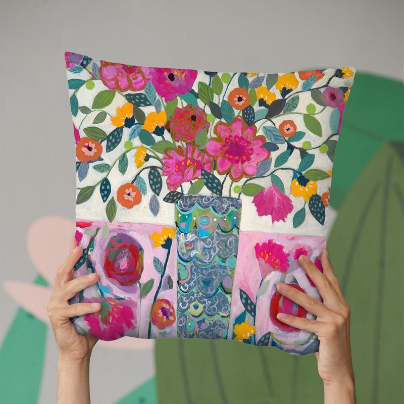 Amazing Vase Throw Pillow By Carrie Schmitt - All About Vibe