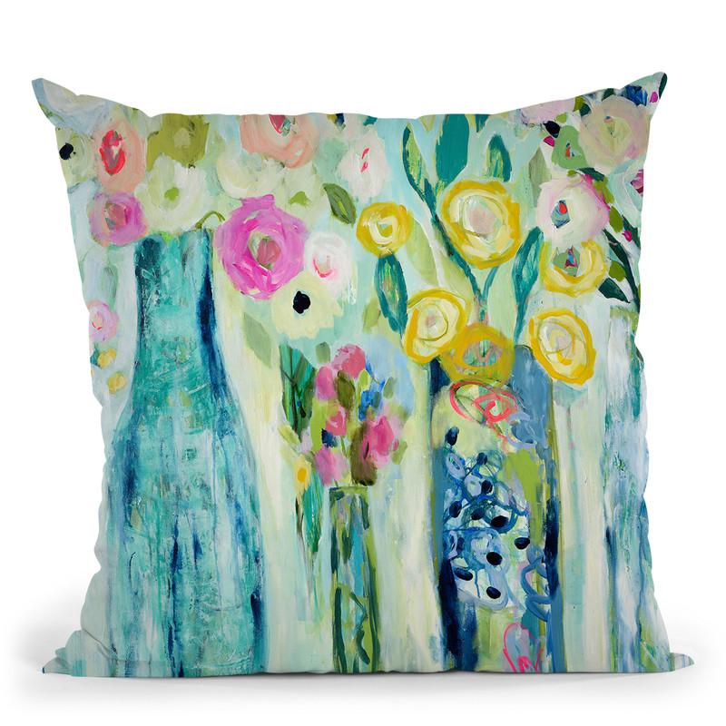 Floral & Botanical Ii Throw Pillow By Carrie Schmitt - All About Vibe