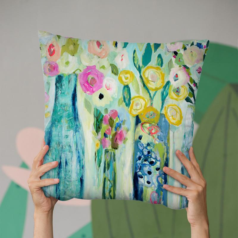 Floral & Botanical Ii Throw Pillow By Carrie Schmitt - All About Vibe