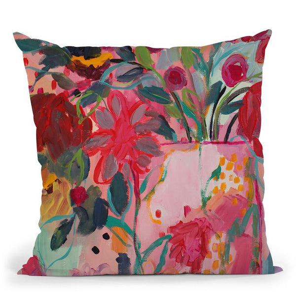 Floral & Botanical Vi Throw Pillow By Carrie Schmitt - All About Vibe