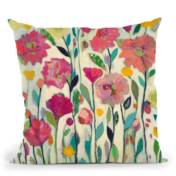 She Lived In Full Bloom Ps Throw Pillow By Carrie Schmitt - All About Vibe