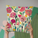 She Lived In Full Bloom Ps Throw Pillow By Carrie Schmitt - All About Vibe