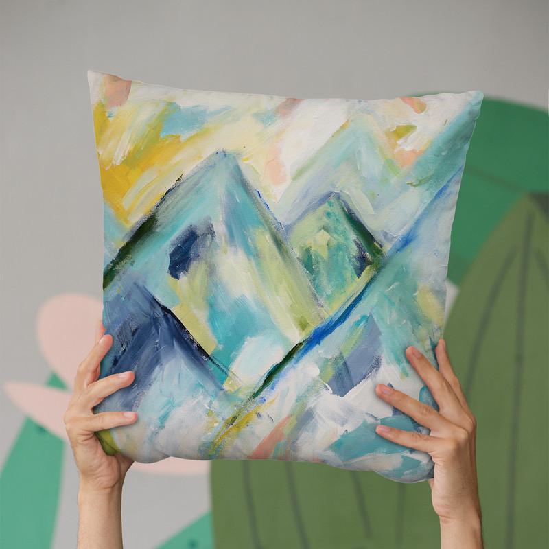 Mile High Throw Pillow By Carrie Schmitt - All About Vibe