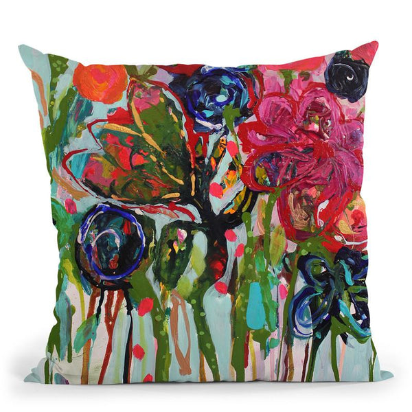 Flower Demo Throw Pillow By Carrie Schmitt - All About Vibe