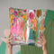 Pink Melody Throw Pillow By Carrie Schmitt - All About Vibe