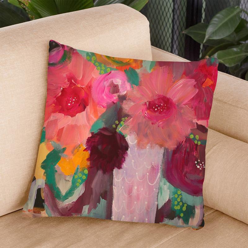 Surrender Softly Throw Pillow By Carrie Schmitt - All About Vibe