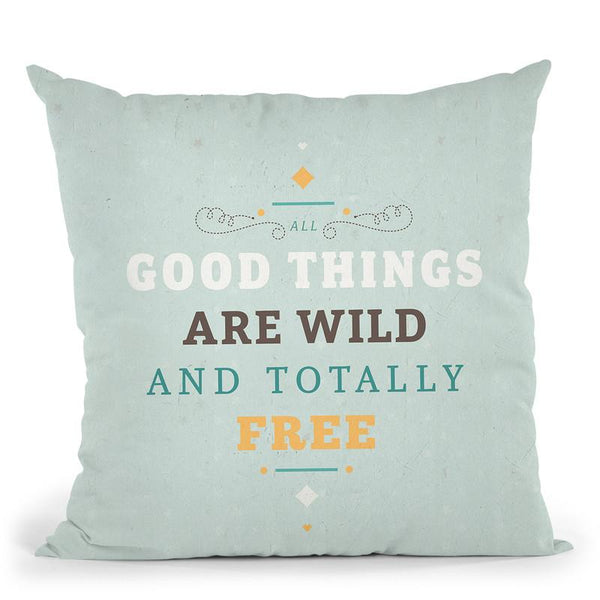 Wildly Free Throw Pillow By American Flat - All About Vibe