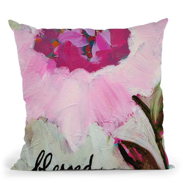 Blessed Throw Pillow By Carrie Schmitt - All About Vibe