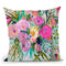 Rose Burst Throw Pillow By Carrie Schmitt - All About Vibe