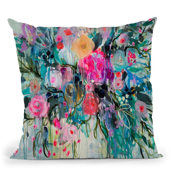 Born Botanical Throw Pillow By Carrie Schmitt - All About Vibe