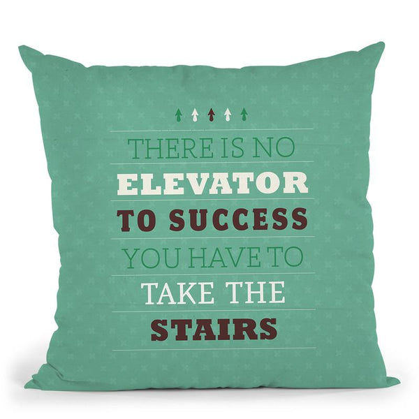 Take The Stairs Throw Pillow By American Flat - All About Vibe