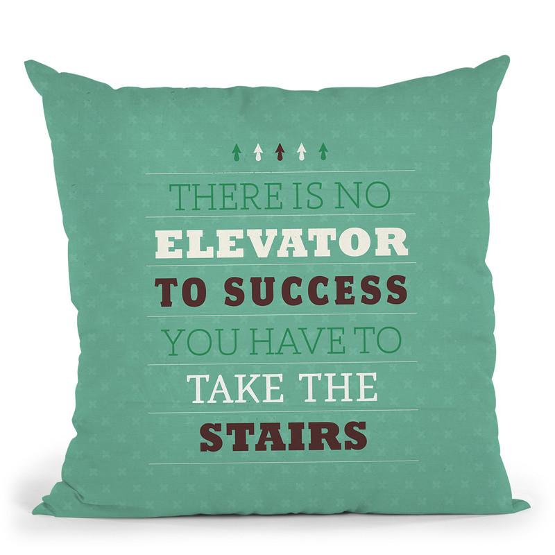 Take The Stairs Throw Pillow By American Flat - All About Vibe