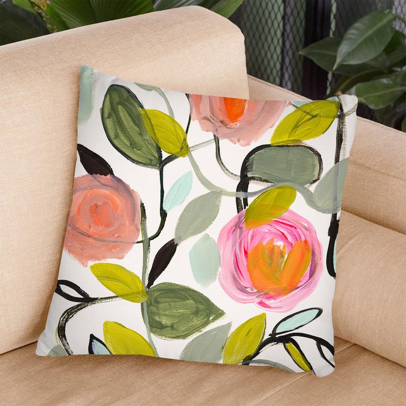 Ginas Home Throw Pillow By Carrie Schmitt - All About Vibe