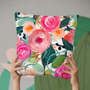 Michelles Smile Throw Pillow By Carrie Schmitt - All About Vibe