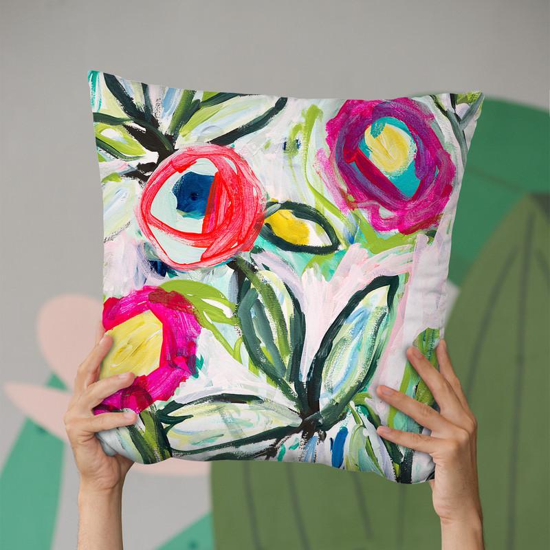 Susans Surprise Throw Pillow By Carrie Schmitt - All About Vibe