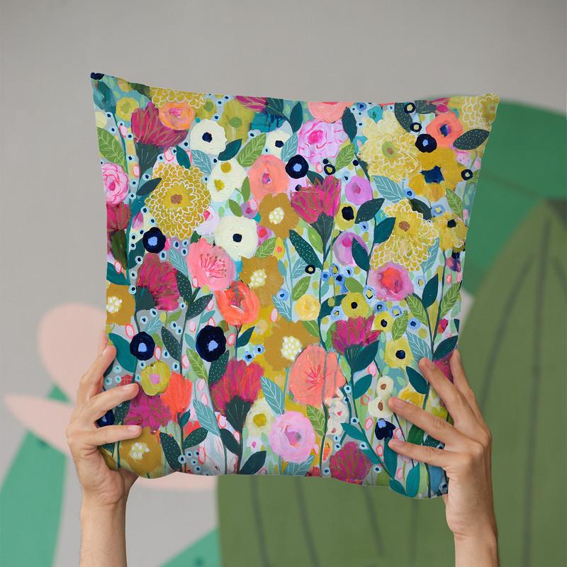 Bailando Desnudo Throw Pillow By Carrie Schmitt - All About Vibe