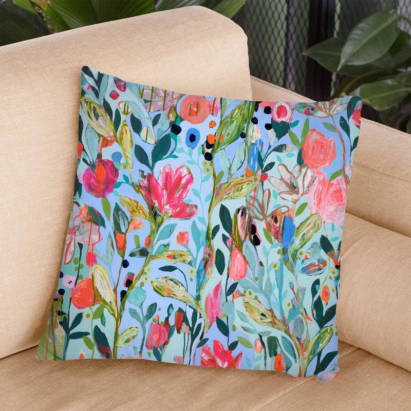 On Not In Throw Pillow By Carrie Schmitt - All About Vibe