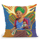 Astral Angel Throw Pillow By Chris Dyer - All About Vibe