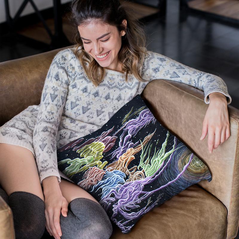 Celestial Dance Throw Pillow By Chris Dyer - All About Vibe