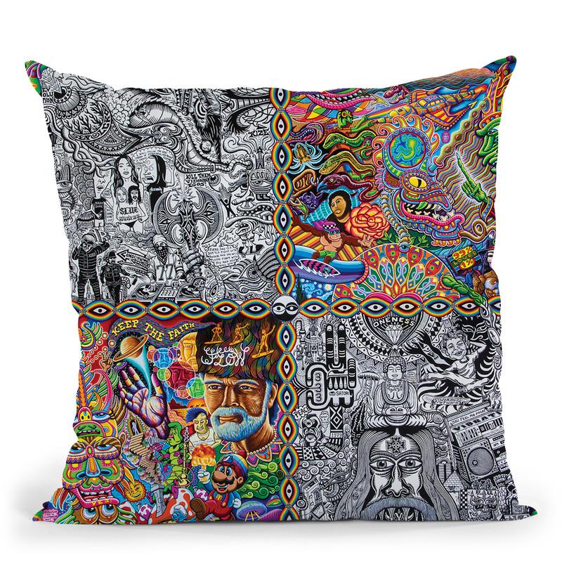 Chaos Culture Jam Throw Pillow By Chris Dyer - All About Vibe
