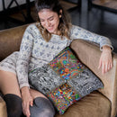 Chaos Culture Jam Throw Pillow By Chris Dyer - All About Vibe