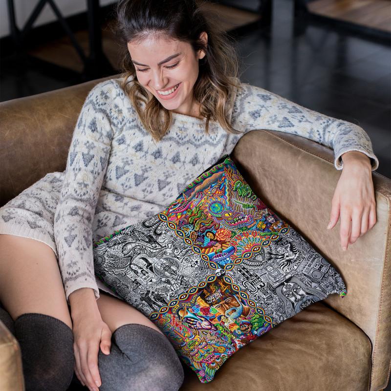 Chaos Culture Jam Throw Pillow By Chris Dyer - All About Vibe