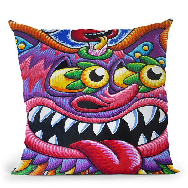 Cheshire Cat - Portland Throw Pillow By Chris Dyer - All About Vibe