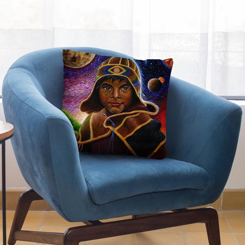 Cholito Mystico Throw Pillow By Chris Dyer - All About Vibe