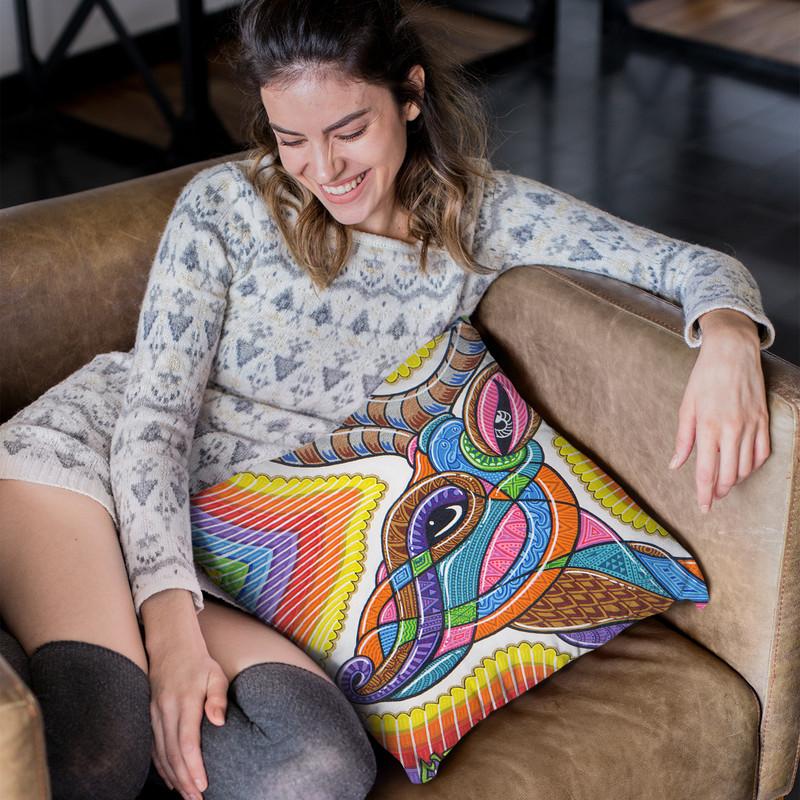 Clear Deer Throw Pillow By Chris Dyer - All About Vibe