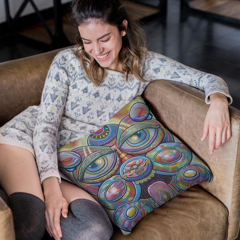 Conscious Catalyst Throw Pillow By Chris Dyer - All About Vibe