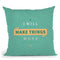Making It Work Throw Pillow By American Flat - All About Vibe