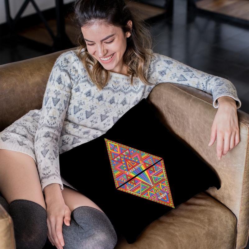 Dmt Diamond Throw Pillow By Chris Dyer - All About Vibe