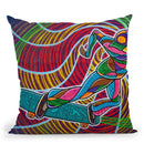 Feeble-Grinding The Vortex Of Assension Throw Pillow By Chris Dyer - All About Vibe