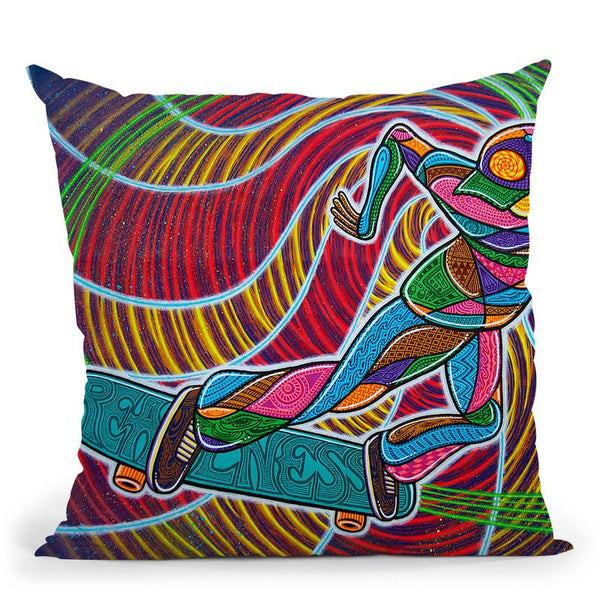 Feeble-Grinding The Vortex Of Assension Throw Pillow By Chris Dyer - All About Vibe