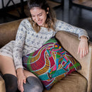 Feeble-Grinding The Vortex Of Assension Throw Pillow By Chris Dyer - All About Vibe