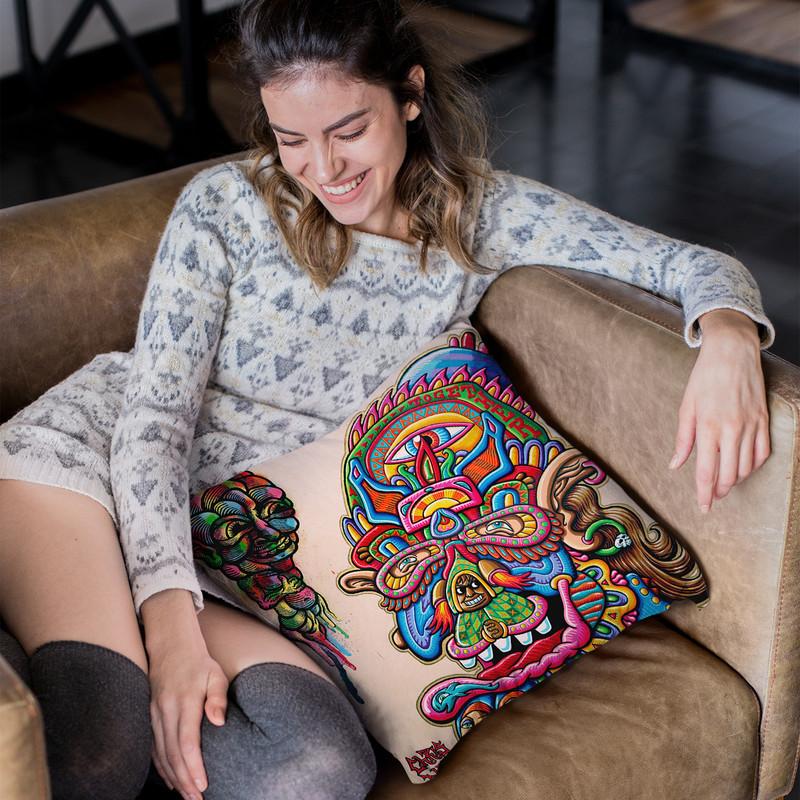 Feedback From Beyond Throw Pillow By Chris Dyer - All About Vibe