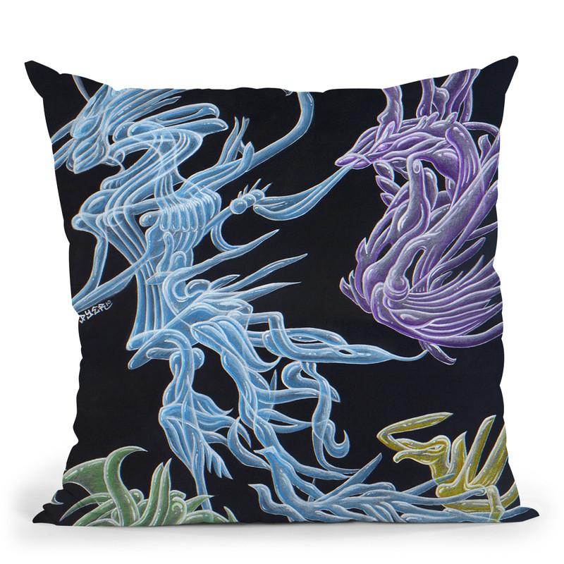 Harvester Of Wormholes Throw Pillow By Chris Dyer - All About Vibe