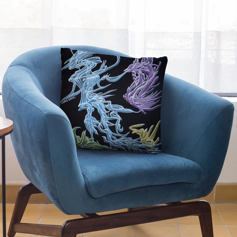 Harvester Of Wormholes Throw Pillow By Chris Dyer - All About Vibe