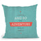 The Adventure Begins Throw Pillow By American Flat - All About Vibe