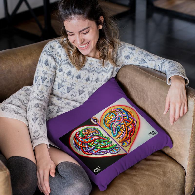 Heart Intelligence Throw Pillow By Chris Dyer - All About Vibe