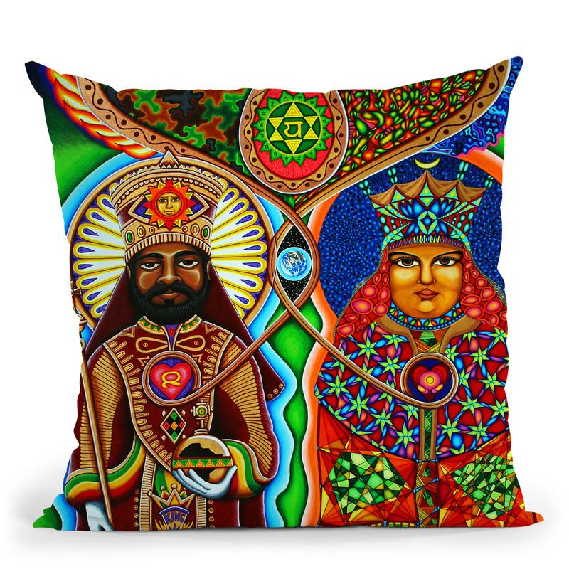 King N Queen Throw Pillow By Chris Dyer - All About Vibe